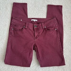 CAbi Burgundy Skinny Pant